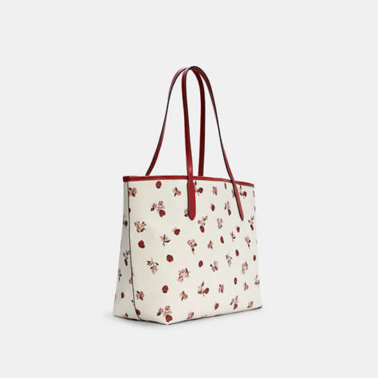 COACH® | City Tote With Ladybug Floral Print