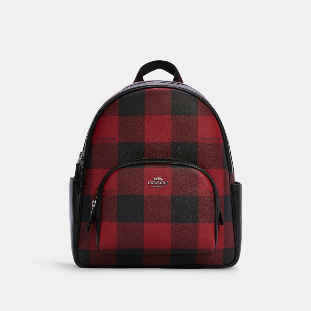 coach buffalo plaid bag