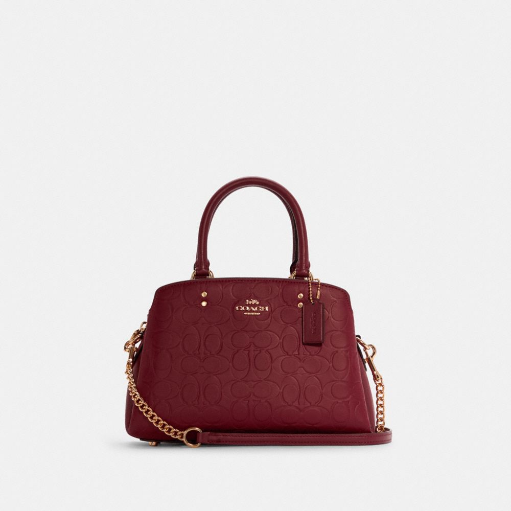 COACH® Mini Lillie Carryall In Signature Leather