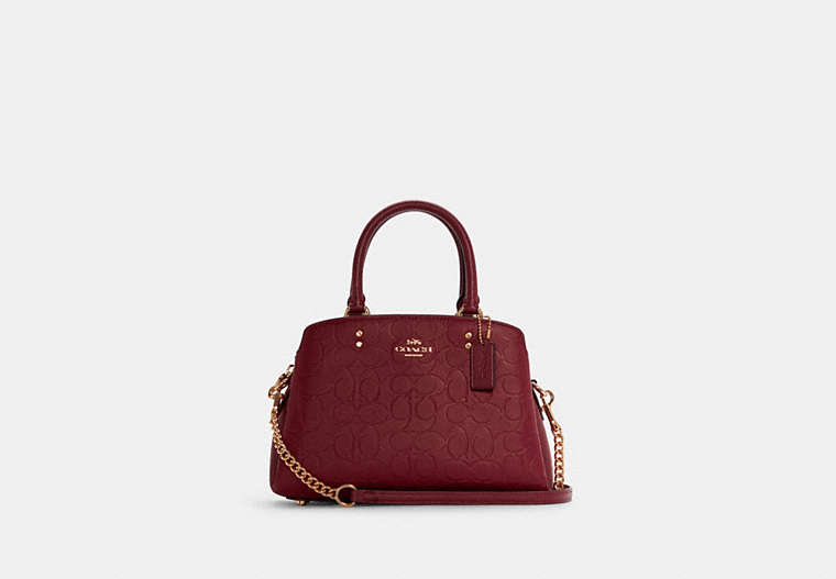 Mini Lillie Carryall In Signature Leather image number 0