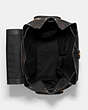 COACH®,BABY BACKPACK IN SIGNATURE CANVAS,Signature Coated Canvas,Large,Travel,Gold/Brown Black,Inside View,Top View