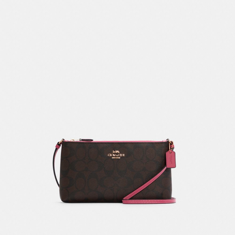 zip top crossbody coach