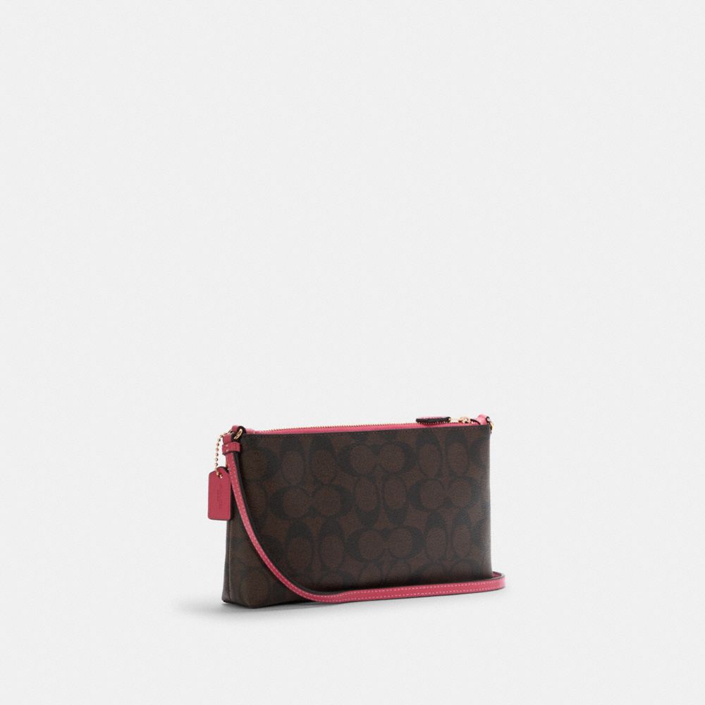 COACH® Zip Top Crossbody In Signature Canvas