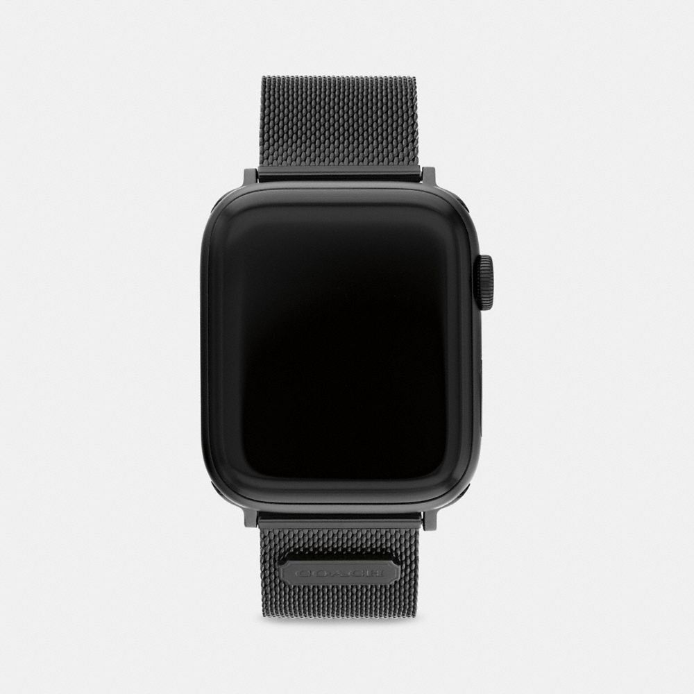 COACH Black Canvas Women's Apple Watch Strap 14700044