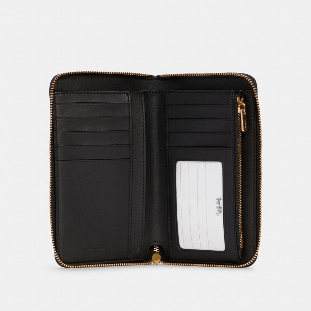COACH® Medium Id Zip Wallet With Border Quilting