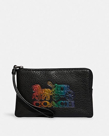 COACH® | Medium Id Zip Wallet With Diary Embroidery