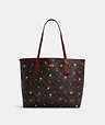 COACH® | City Tote In Signature Canvas With Heart Petal Print