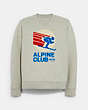 Ski Alpine Club Graphic Crewneck Sweatshirt In Organic Cotton