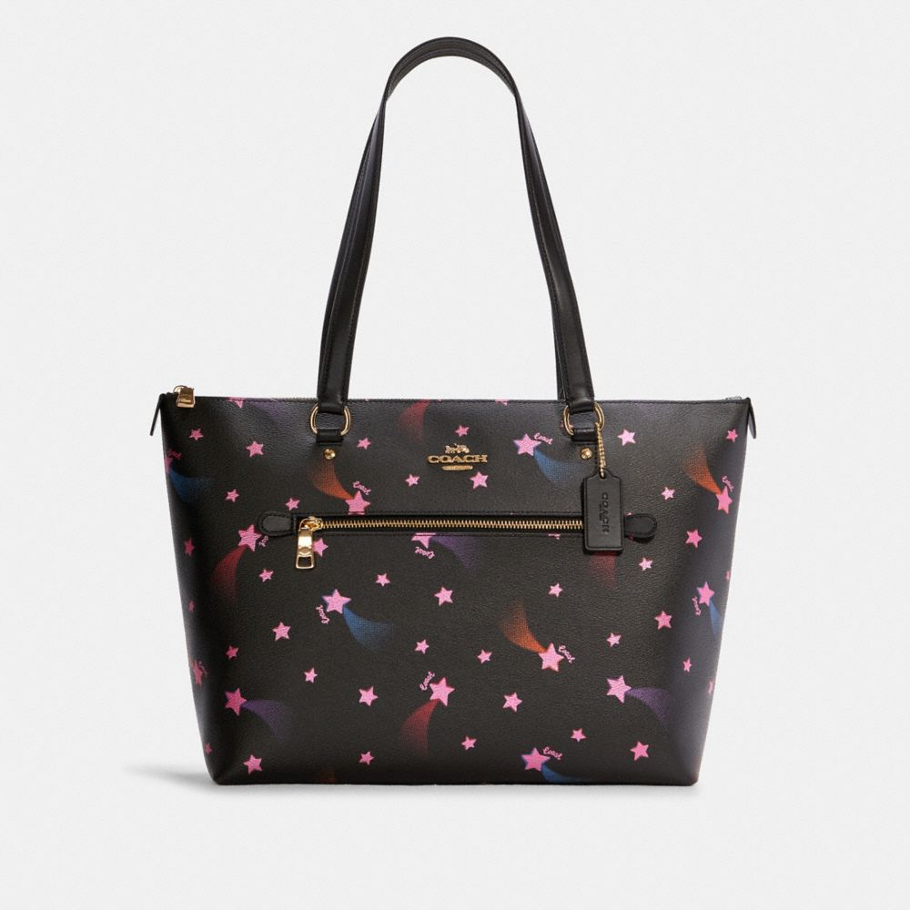 Gallery Tote With Disco Star Print