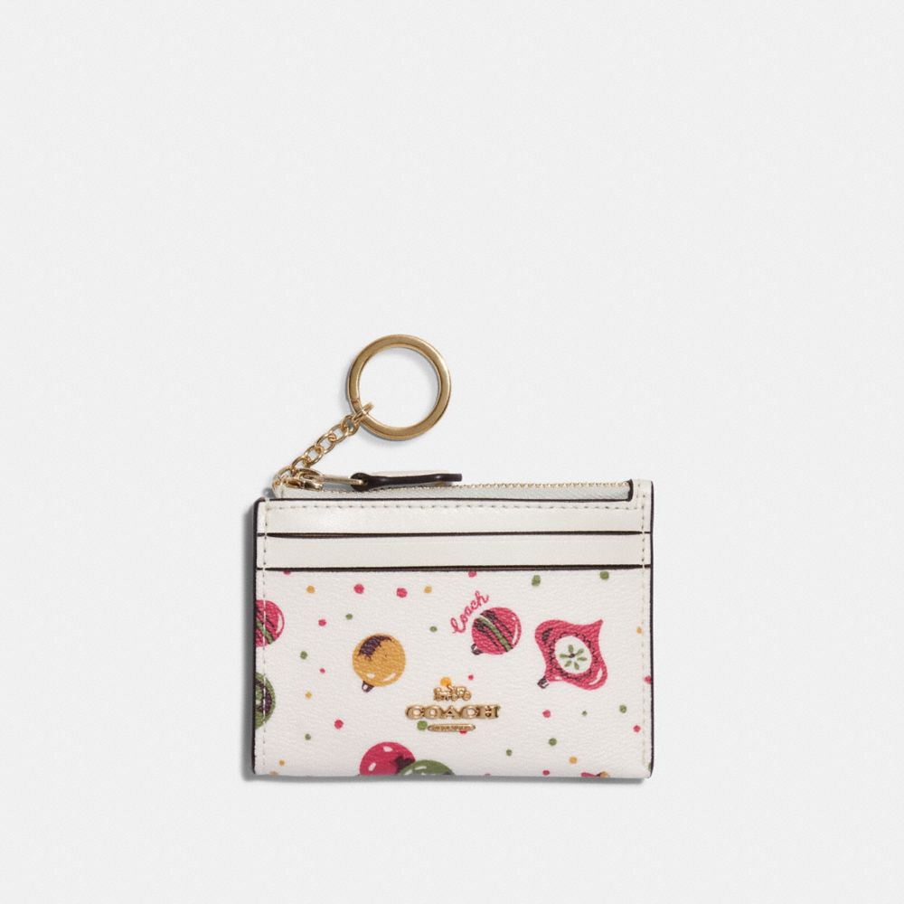 Mini Skinny Id Case With Ornament Print image number 0