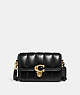 COACH®,STUDIO SHOULDER BAG WITH QUILTING,Smooth Leather,Small,Brass/Black,Front View