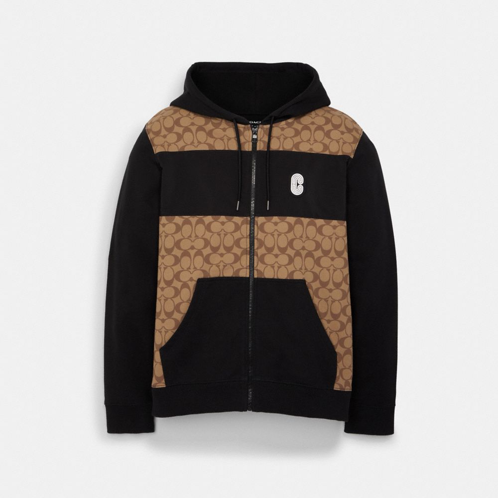 COACH OUTLET® | Signature Full Zip Hoodie