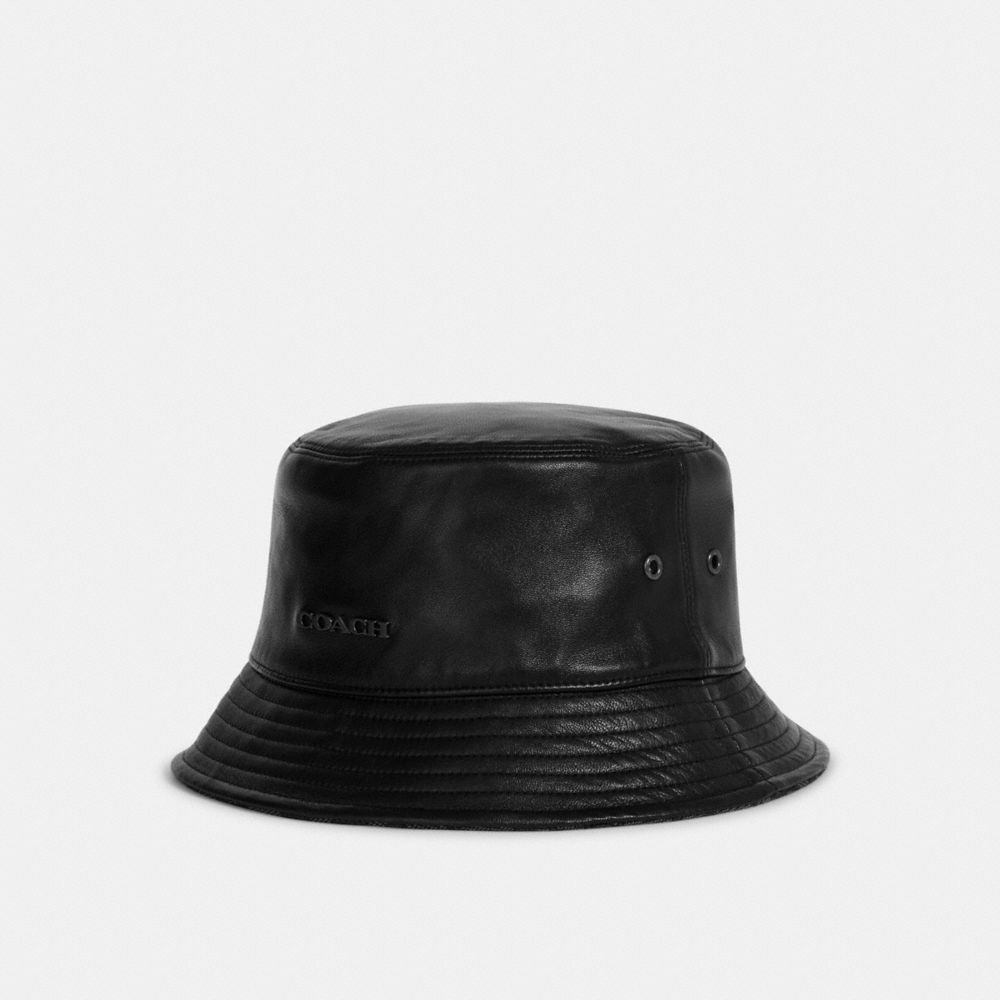 COACH® | Leather Bucket Hat