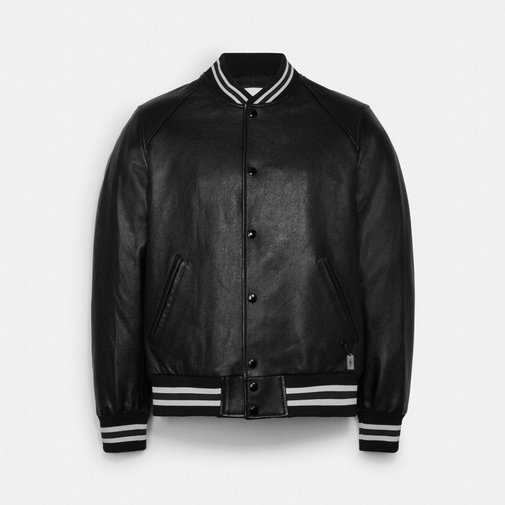 COACH OUTLET® | Leather Varsity Jacket