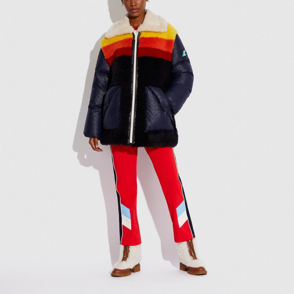 COACH®,Light Puffer Coat,,Scale View