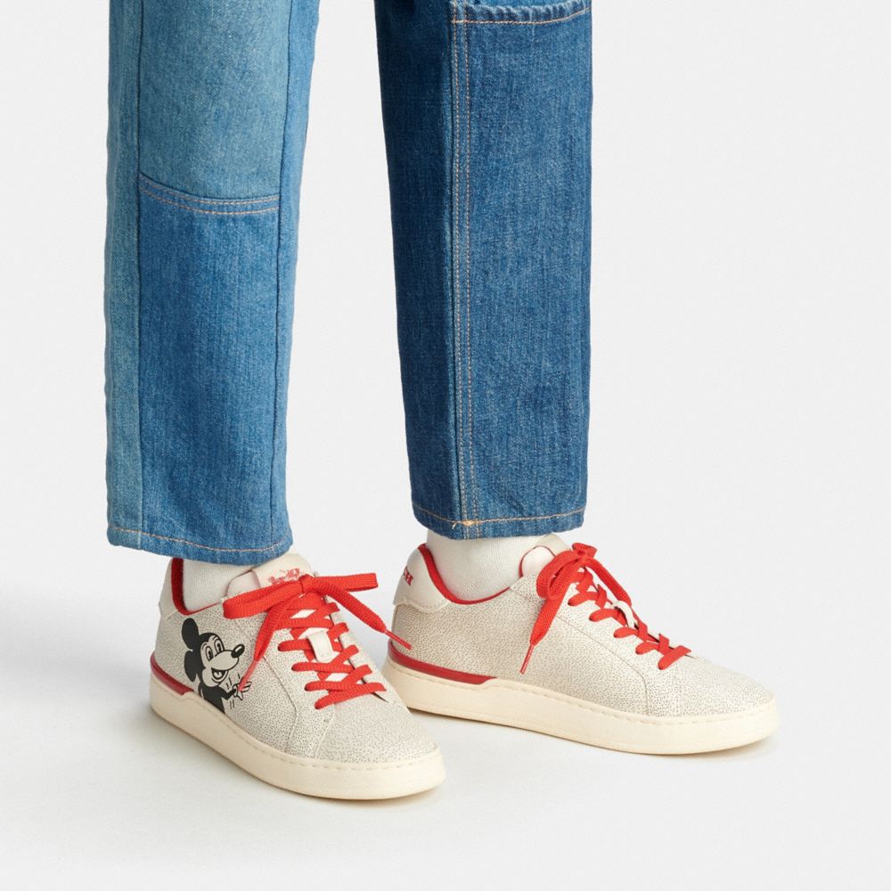 COACH OUTLET® | Disney Mickey Mouse X Keith Haring Clip Low Top Sneaker