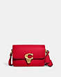 COACH®,STUDIO SHOULDER BAG 19,Smooth Leather,Mini,Brass/Bold Red,Front View