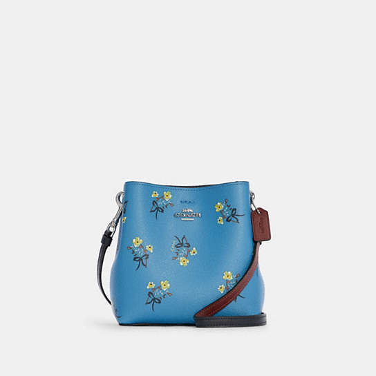 COACH® | Mini Town Bucket Bag With Floral Bow Print