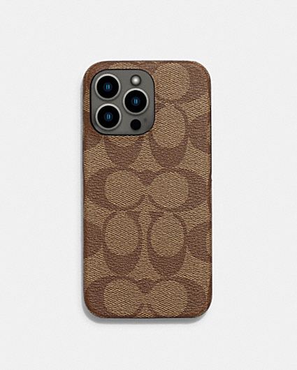 COACH® Outlet | Iphone 12 Case In Signature Canvas