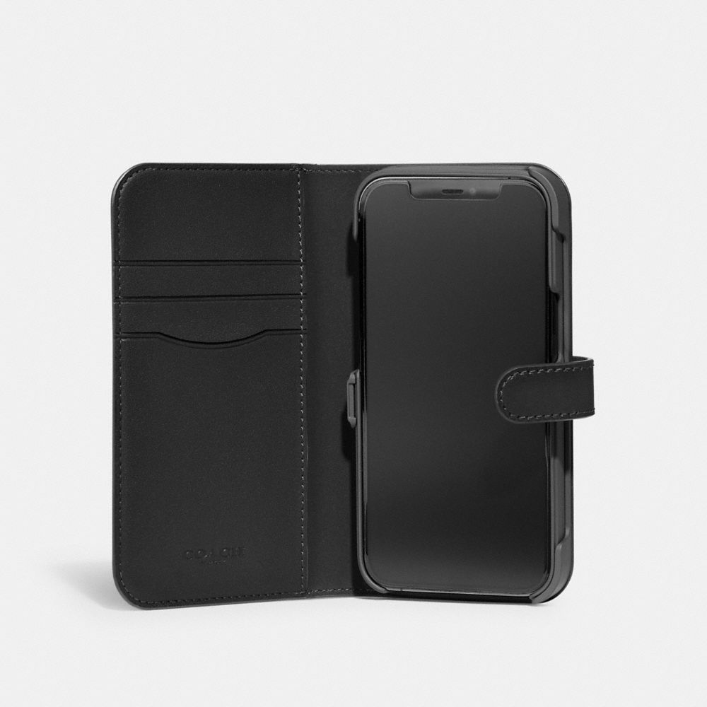 COACH IPHONE 13 PRO MAPPE AUS SIGNATURE CANVAS