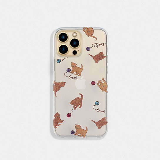 COACH® | Iphone 13 Pro Max Case With Cat Dance Print