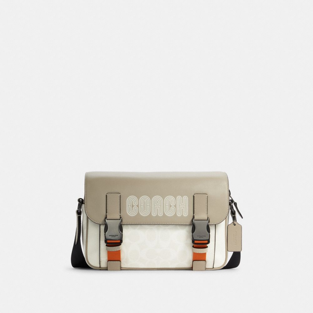 COACH® Track Crossbody In Colorblock Signature Canvas With Coach