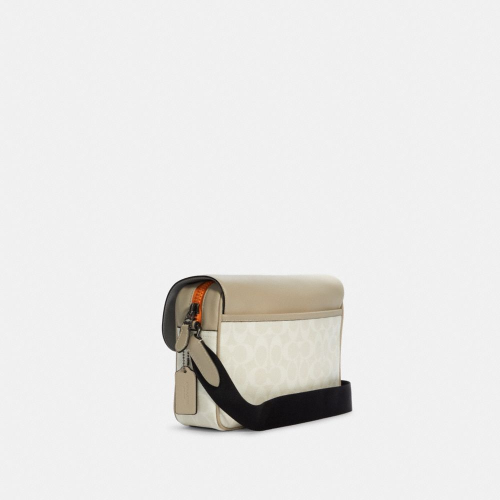 COACH® | Track Crossbody In Colorblock Signature Canvas With Coach