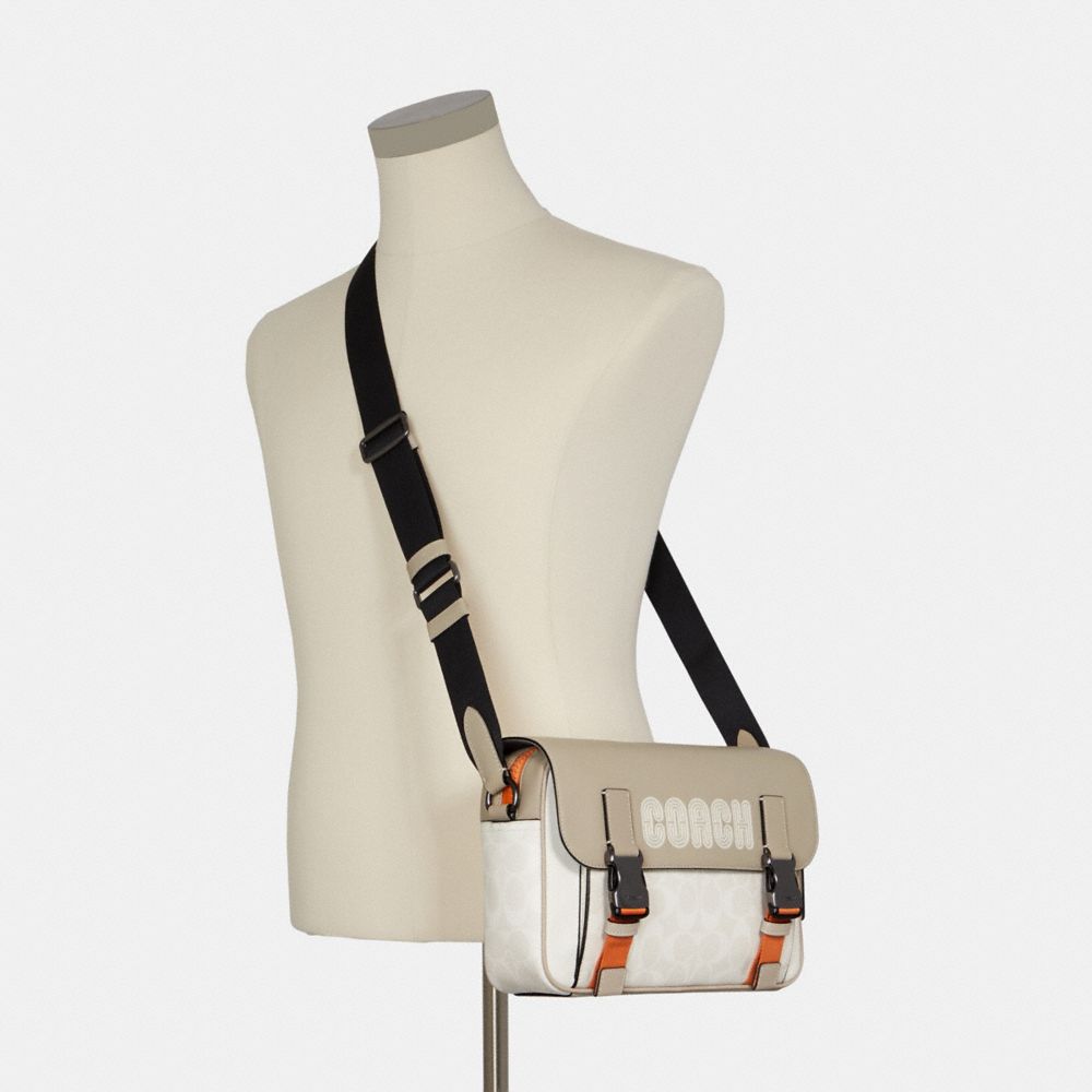 COACH® Track Crossbody In Colorblock Signature Canvas With Coach