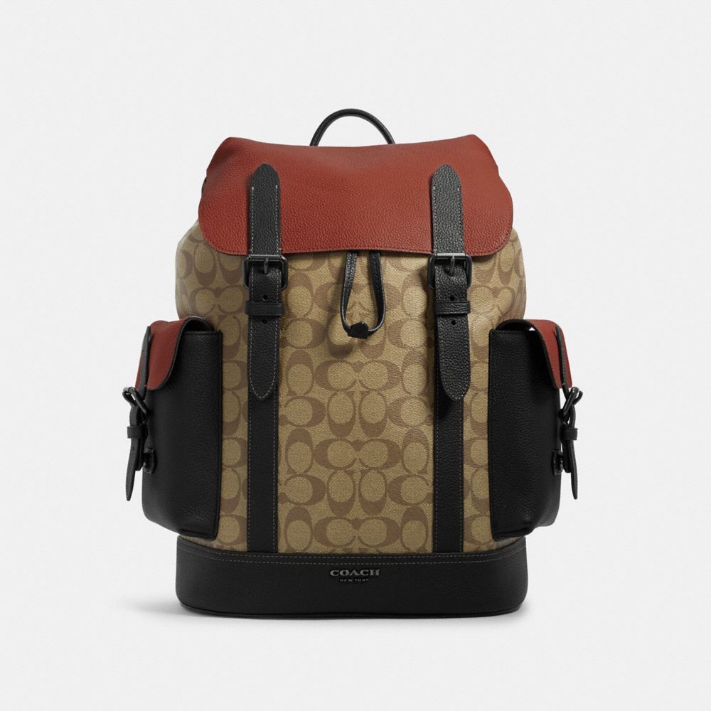 COACH OUTLET® Hudson Backpack In Colorblock Signature Canvas