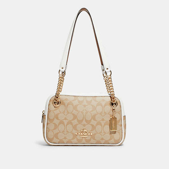 COACH OUTLET® | Cammie Chain Shoulder Bag In Signature Canvas