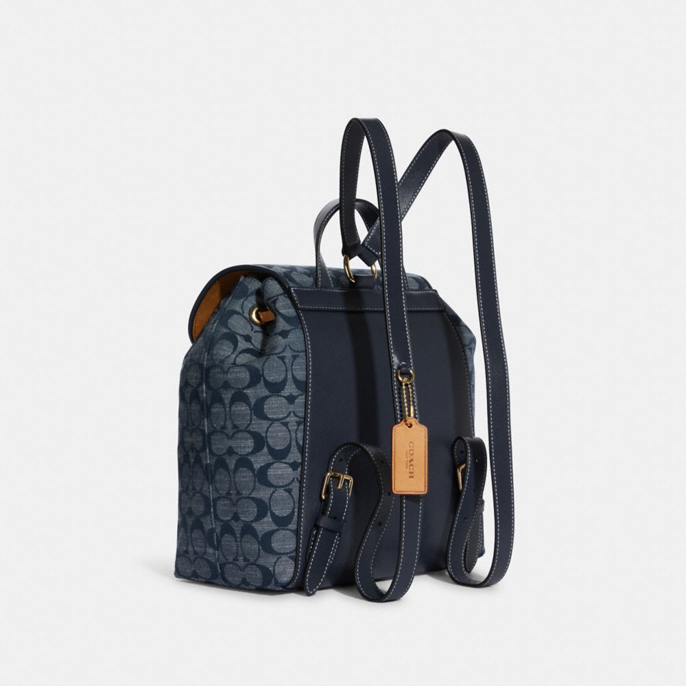 COACH® Kleo Backpack In Signature Chambray