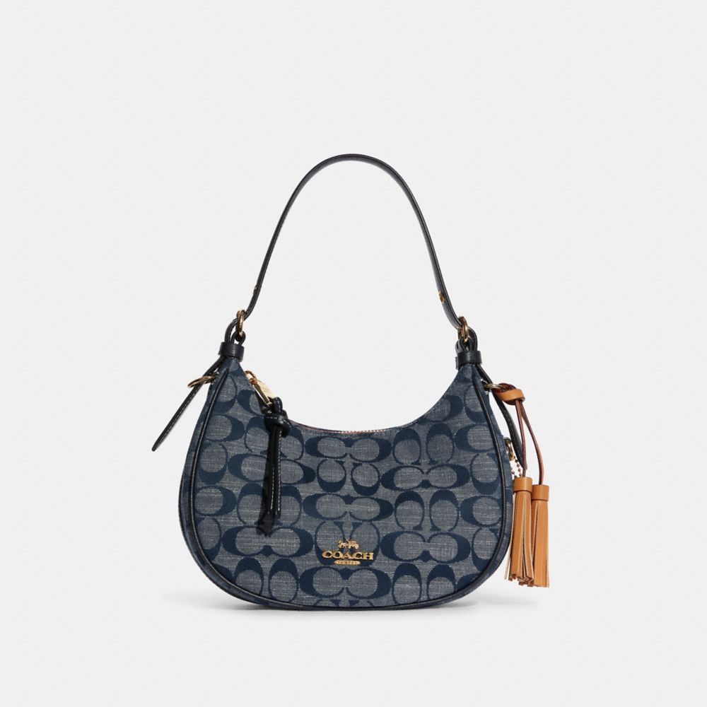 COACH® | Kleo Hobo In Signature Chambray