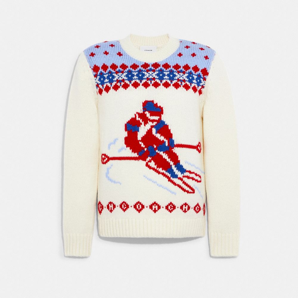 COACH OUTLET® Ski Fair Isle Knit Sweater