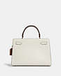 COACH®,LANE CARRYALL IN COLORBLOCK,Leather,Large,Gold/Chalk/Penny Multi,Back View