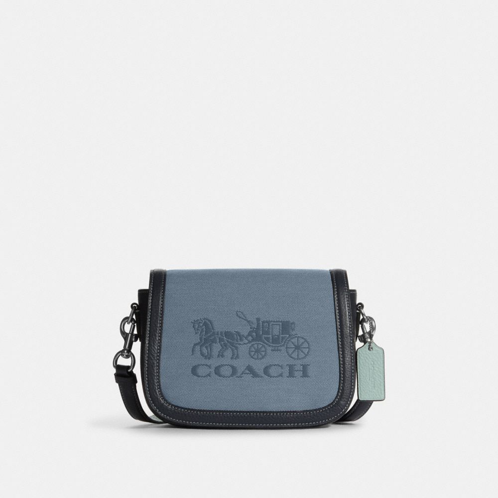 COACH® Saddle Bag In Colorblock With Horse And Carriage