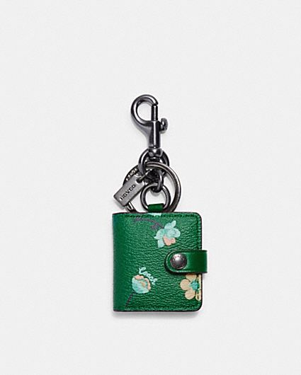 COACH® | Mirror Bag Charm With Mystical Floral Print