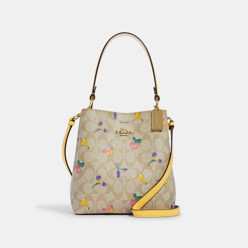 COACH® Small Town Bucket Bag In Signature Canvas With Dreamy Veggie Print