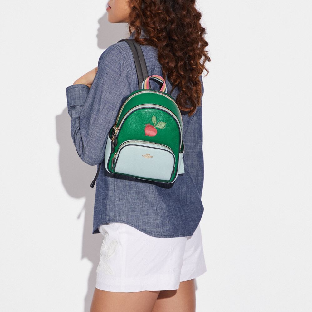COACH® Mini Court Backpack With Radish