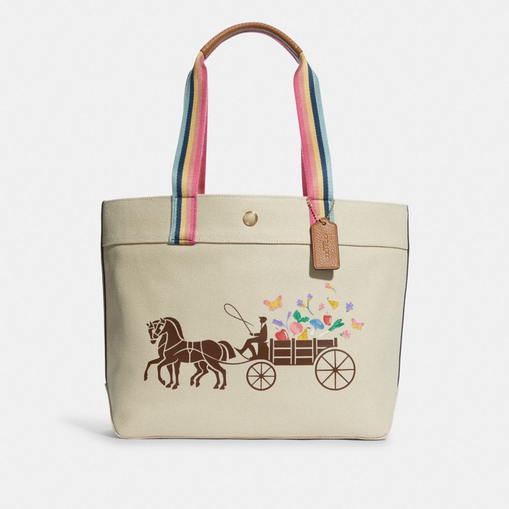 Coach tote horse and carriage logo 