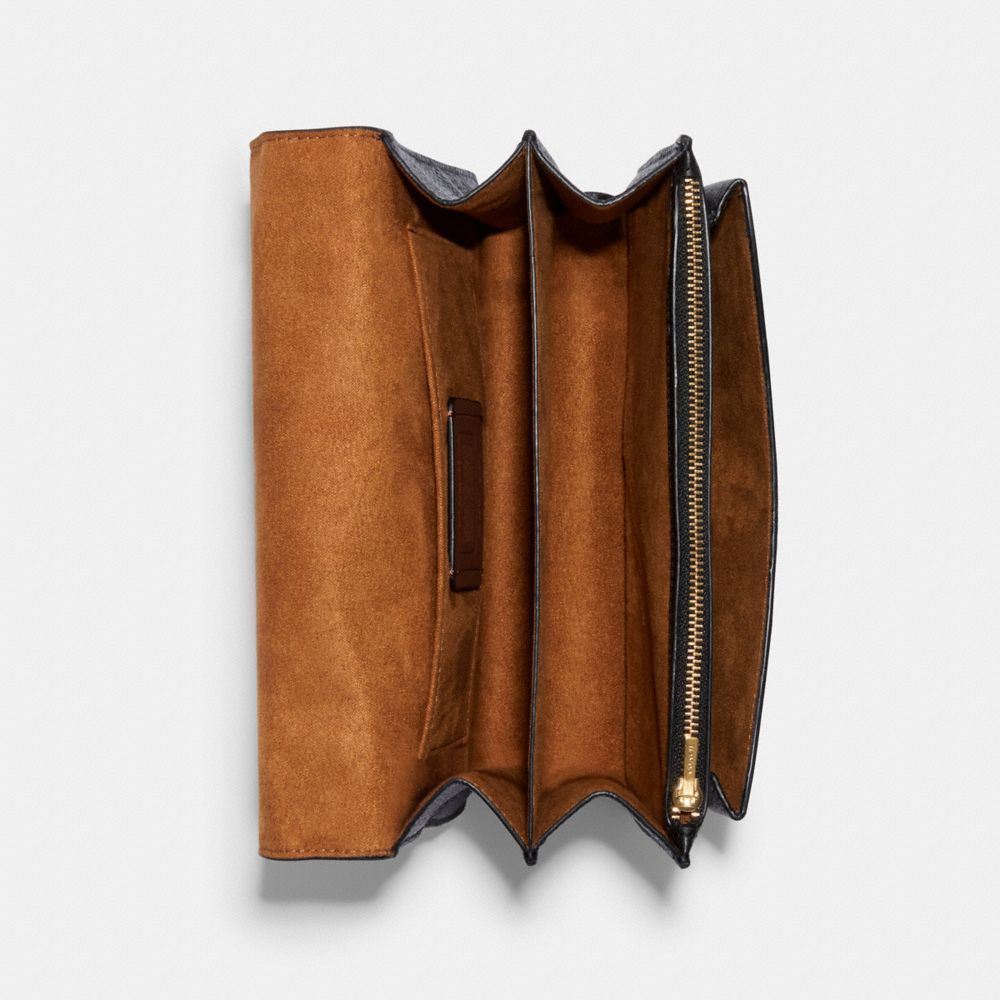 COACH®,Klare Crossbody Bag With Diary Embroidery,,Inside View,Top View