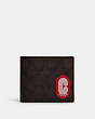 3 In 1 Wallet In Colorblock Signature Canvas With Coach Patch