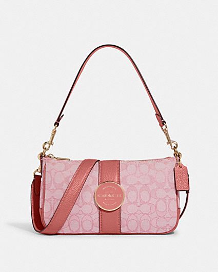 COACH® | Lonnie Small Zip Around Wallet In Signature Jacquard