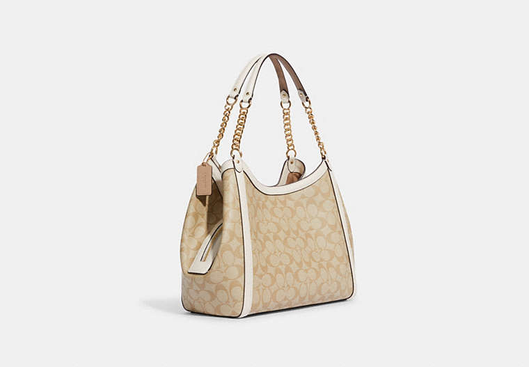 Chain Kristy Shoulder Bag In Signature Canvas