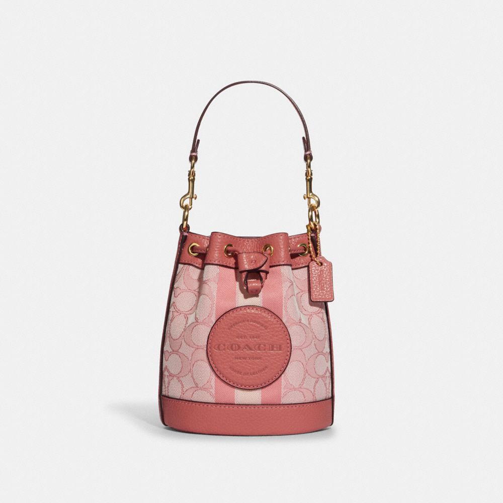 Mini Dempsey Bucket Bag In Signature Jacquard 