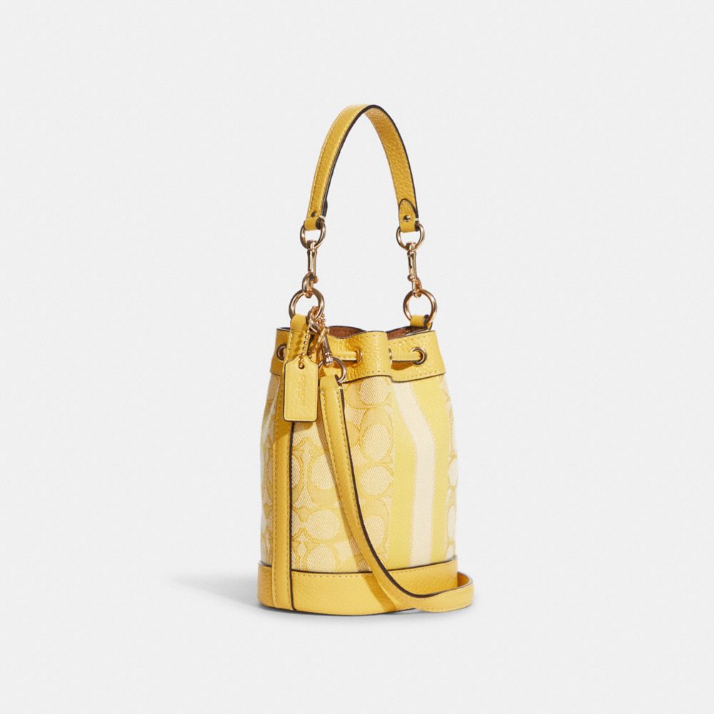 COACH OUTLET® | Mini Dempsey Bucket Bag In Signature Jacquard With 