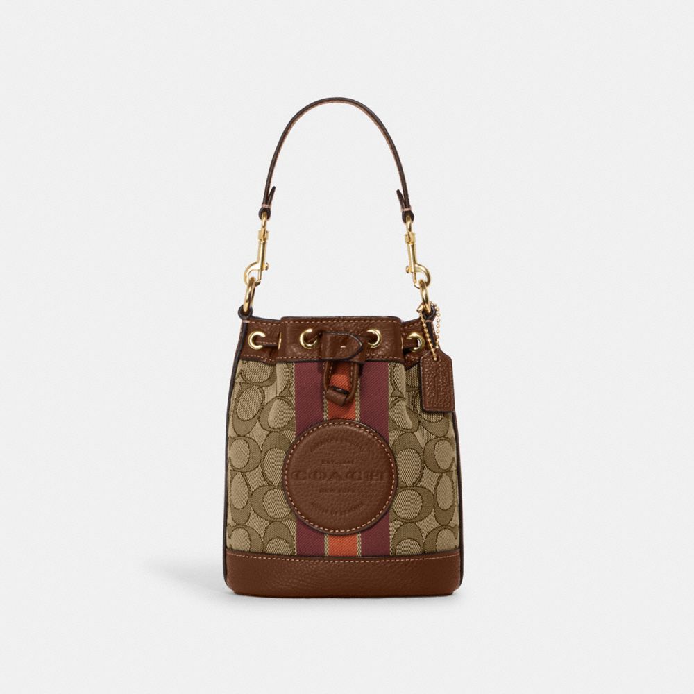 COACH OUTLET® | Mini Dempsey Bucket Bag In Signature Jacquard With