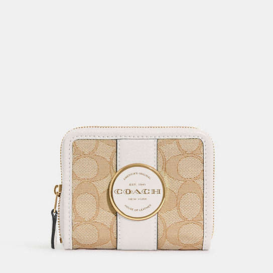 COACH OUTLET® | Lonnie Small Zip Around Wallet In Signature Jacquard