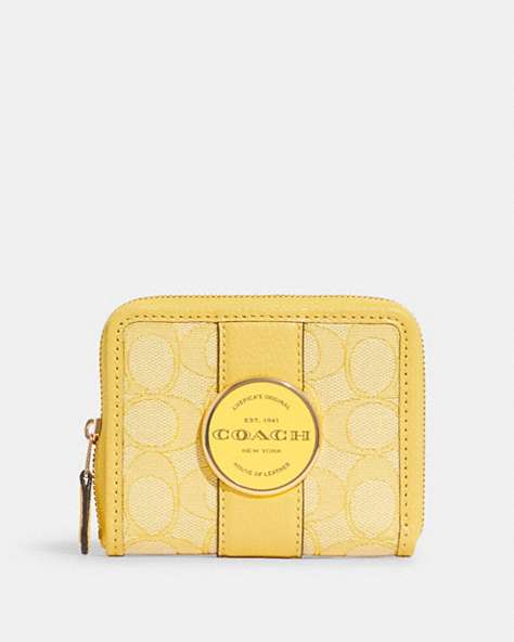 Lonnie Small Zip Around Wallet In Signature Jacquard