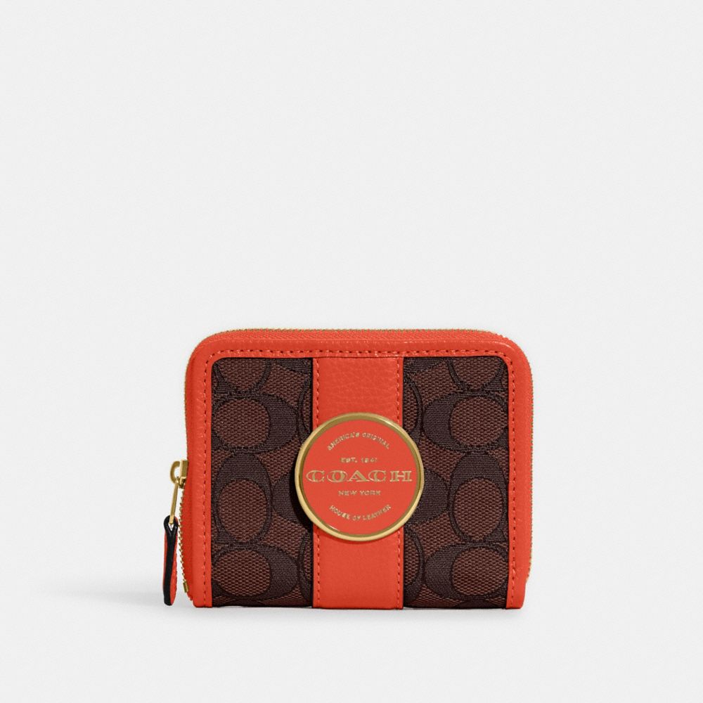 Coach Outlet Lonnie Small Zip Around Wallet In Signature Jacquard In ...
