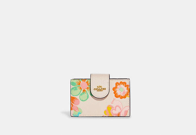Accordion Card Case With Dreamy Land Floral Print image number 0